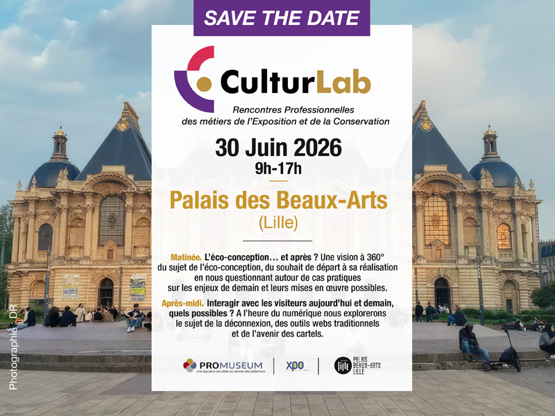 CulturLab le mardi 30 juin 2026 au Palais des Beaux-Arts (Lille)