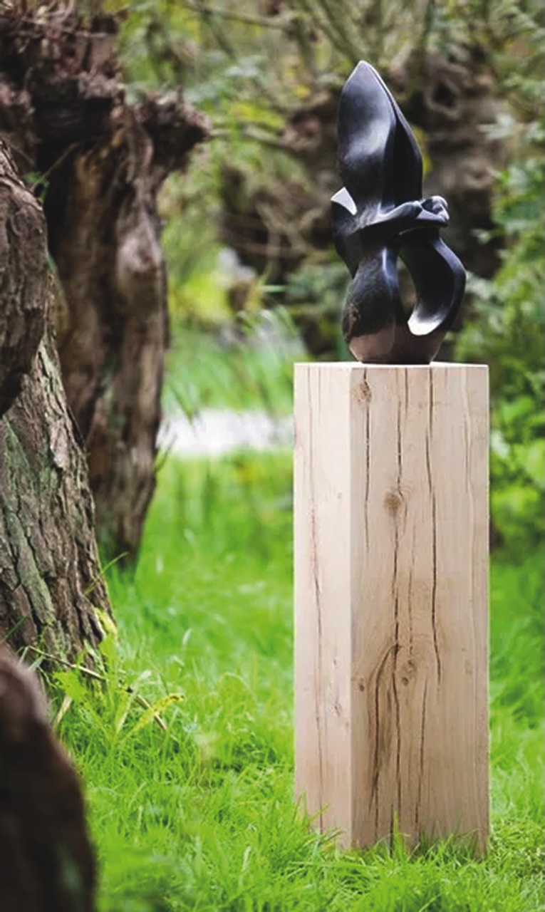 Socle en chêne massif