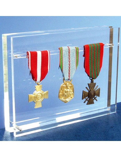 Porte-badge décoratif en verre, cadre d'affichage, étui à médaille, support  créatif de bureau, photo à la maison - AliExpress