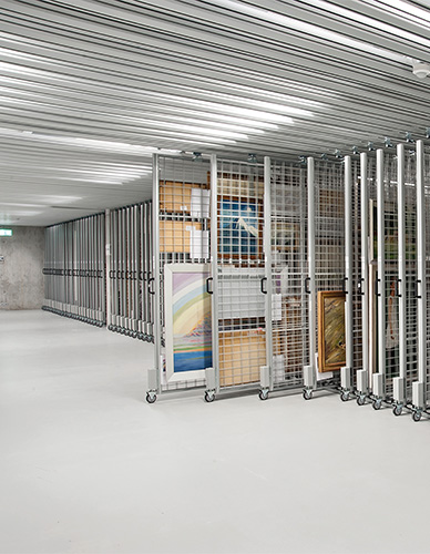 ArtStore sliding paintings grid system